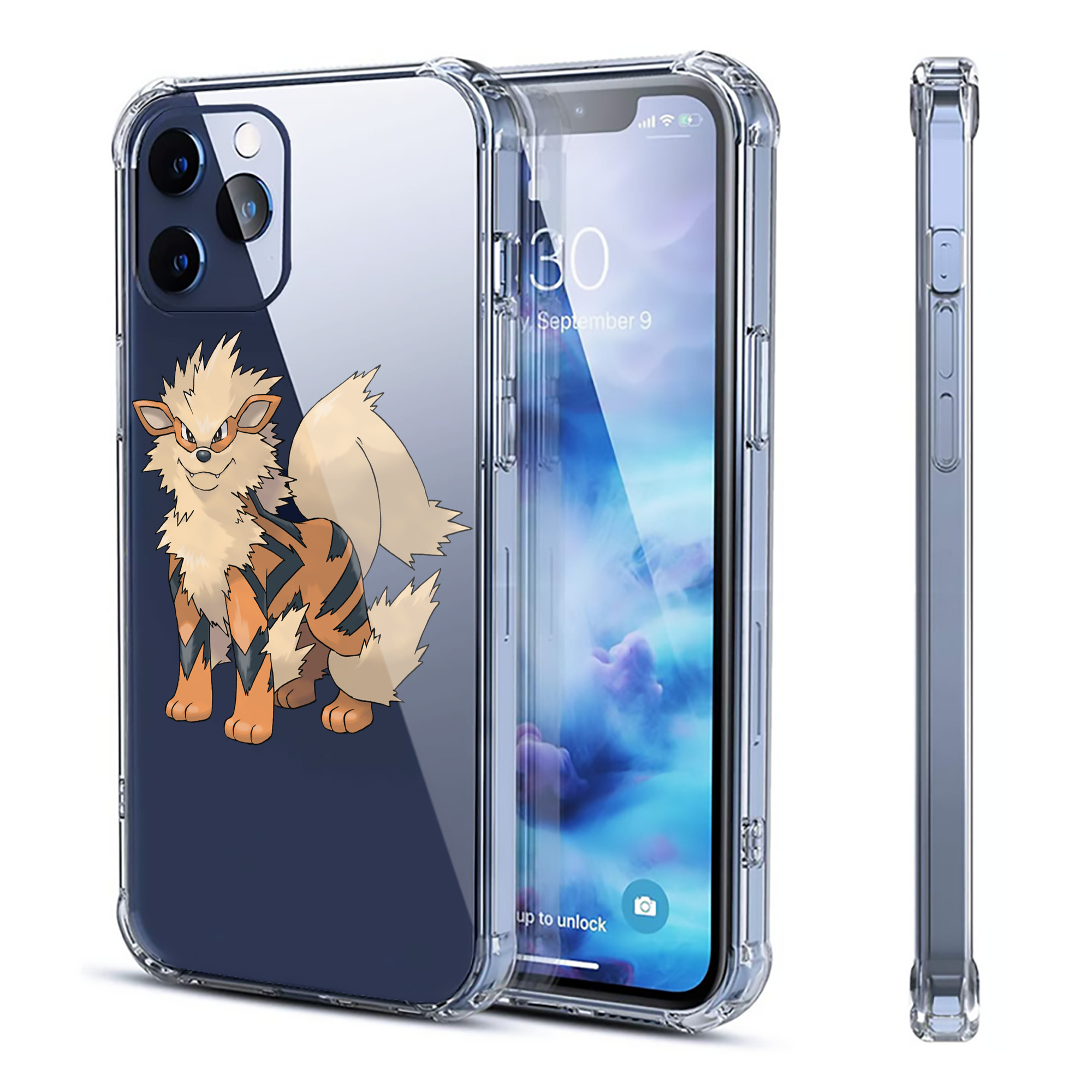 （画像用） ポケットモンスター Pokémon 【iPhone 12シリーズ対応】透明スマホケース（クリアソフトケース）